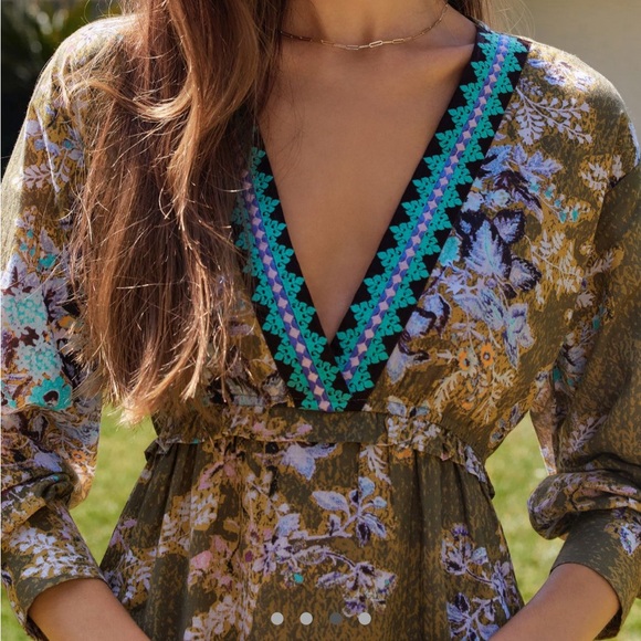 Anthropologie Ro's Garden Indiana Midi Dress - Picture 7 of 7